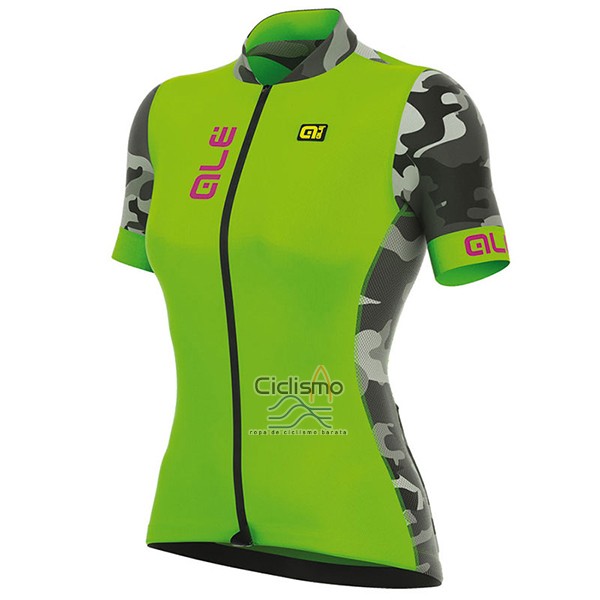 Ale Prr Ventura Ropa Ciclismo Culotte Corto 2017 Mujer Mangas Cortas Verde 